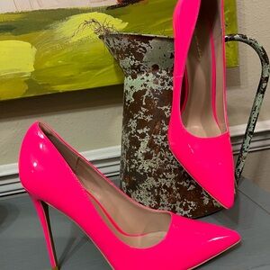 Vibrant Pink Stiletto Heels